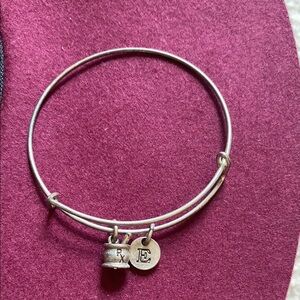 Silver Charm Bangle Bracelet